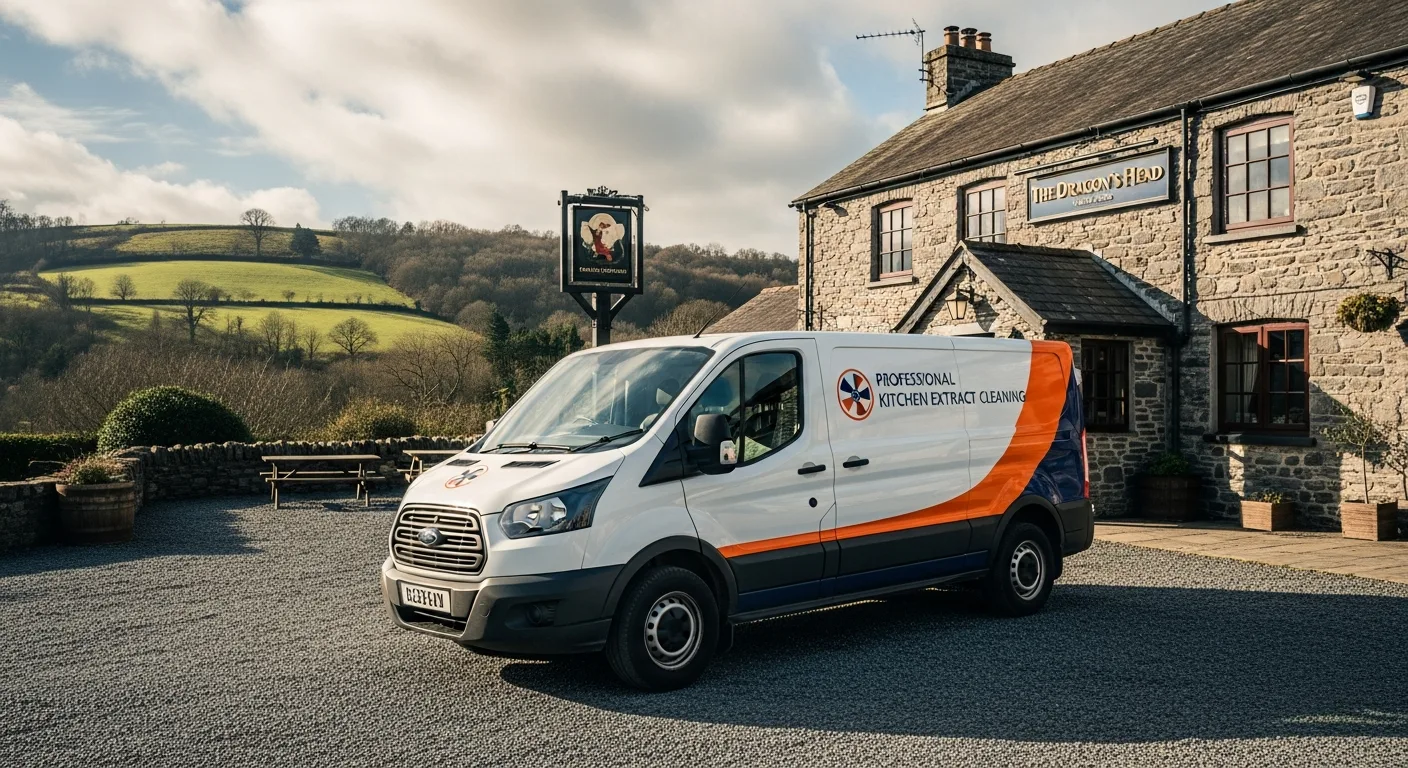 Commercial kitchen extract cleaning in Llanelli, Swansea